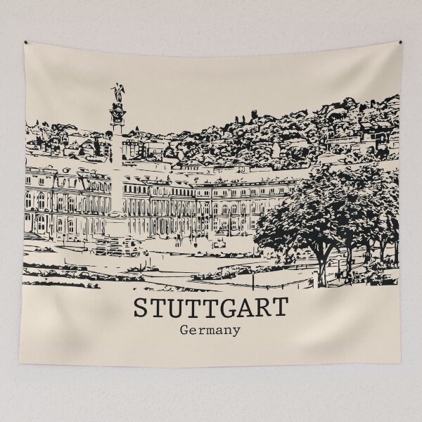 Artikelvorschau, Stuttgart - Deutschland entworfen und verkauft von Lakeric Cityscapes.
