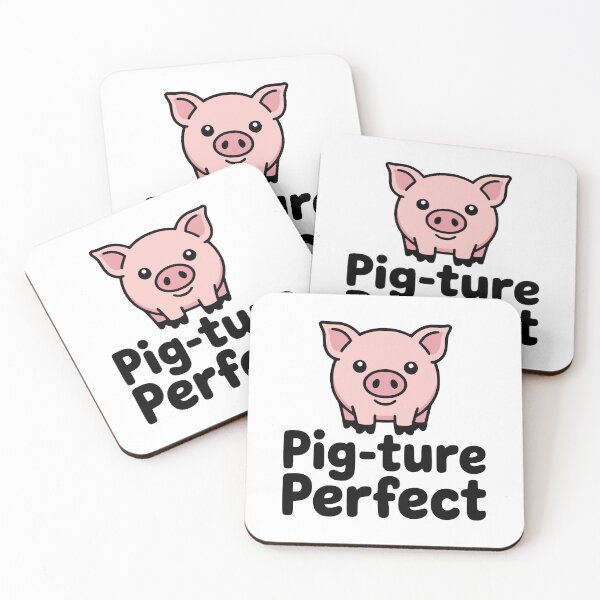 Item preview, Pigture Perfect! Cute Pig Pun designed and sold by PMCreative.