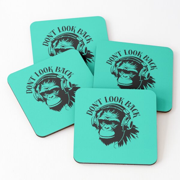 Item preview, Don’t Look Back – Cool Monkey Headphones Graphic Design designed and sold by DesignElmissaoui.