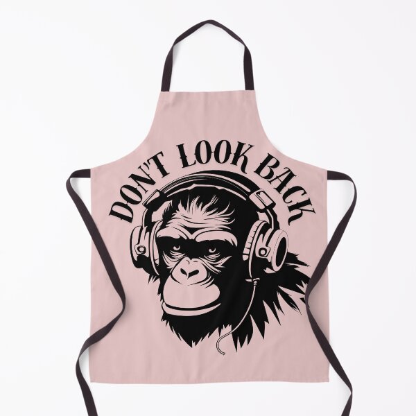 Item preview, Don’t Look Back – Cool Monkey Headphones Graphic Design designed and sold by DesignElmissaoui.