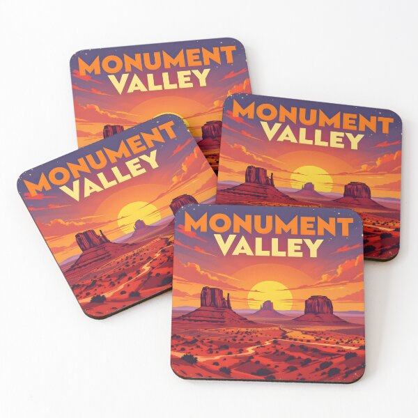 Item preview, Monument Valley, Arizona–Utah: Vintage-Style Painterly Travel Poster designed and sold by LSVart.