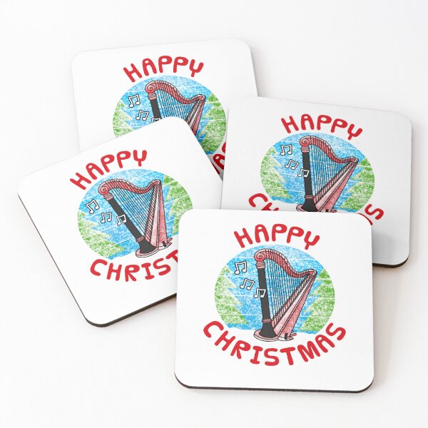 Item preview, Christmas Harp Harpist String Musician Xmas Music Teacher designed and sold by doodlerob.