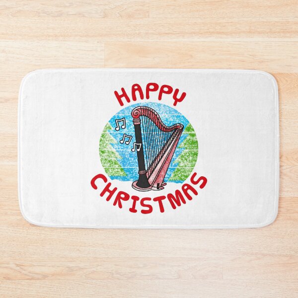 Item preview, Christmas Harp Harpist String Musician Xmas Music Teacher designed and sold by doodlerob.