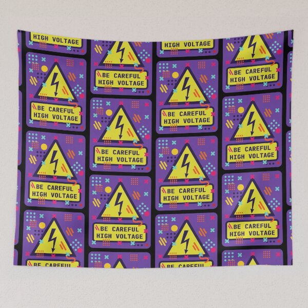 Item preview, Be Careful High Voltage Warning Sign designed and sold by MySimpleFlow.