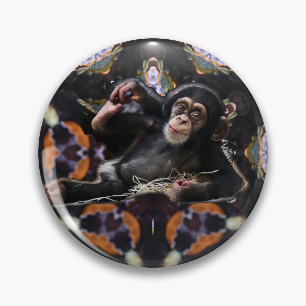 Artikelvorschau, Schimpansen-Baby – Kaleidoskopisches Farbentraum / Swiss Artwork Photography entworfen und verkauft von Raphael Wolf.