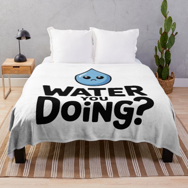 Item preview, Water You Doing? Cute Water Drop Pun designed and sold by PMCreative.
