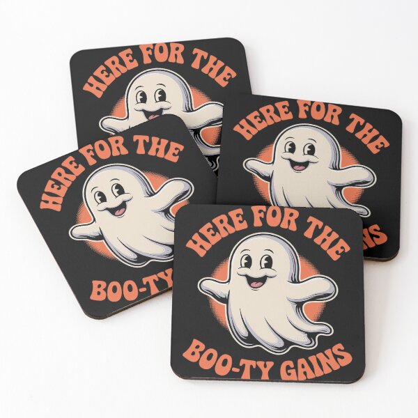 Item preview, Here For The Boo-ty Gains Ghost Halloween Gym Workout  designed and sold by GGrizeldaRivas.