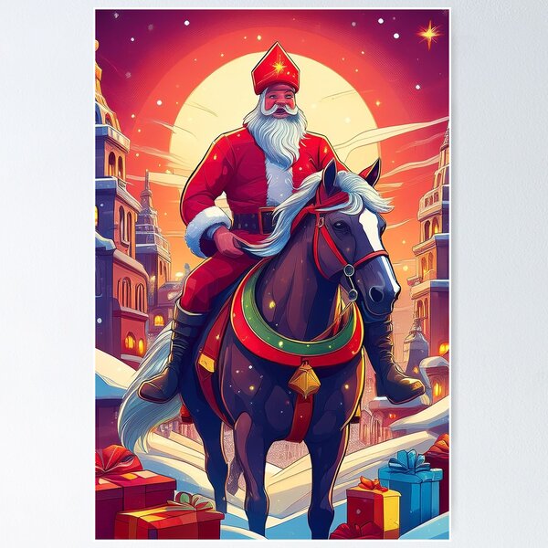 Item preview, Sinterklaas on his horse with presents designed and sold by Photopat.