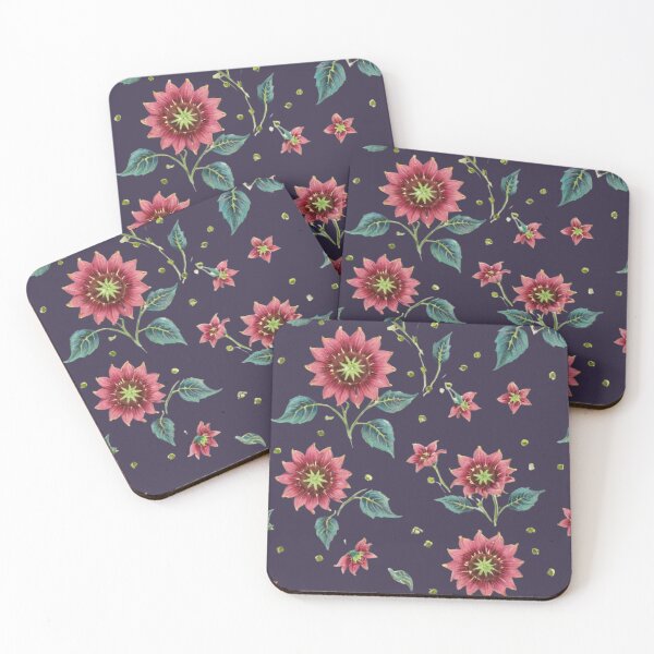 Item preview, Vintage style  pink sunflowers designed and sold by Nice-patterns.
