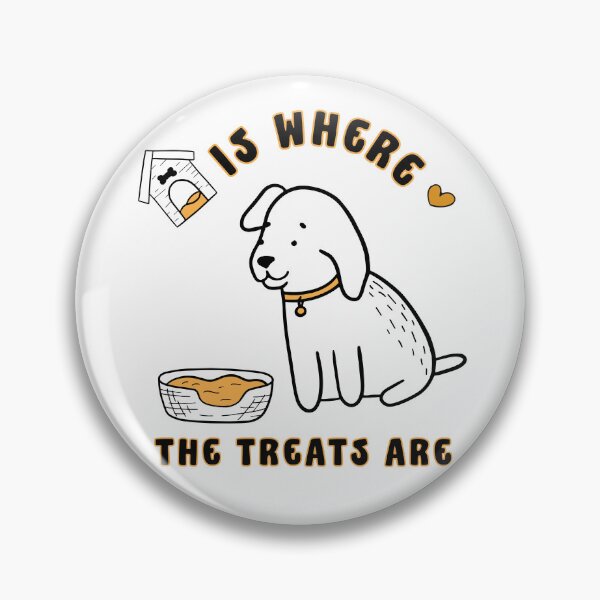 Item preview, Home Is Where the Treats Are – Cute Dog Illustration for Pet Lovers designed and sold by TheBeeKindSpace.