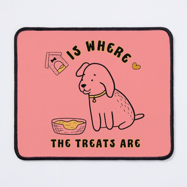 Item preview, Home Is Where the Treats Are – Cute Dog Illustration for Pet Lovers designed and sold by TheBeeKindSpace.