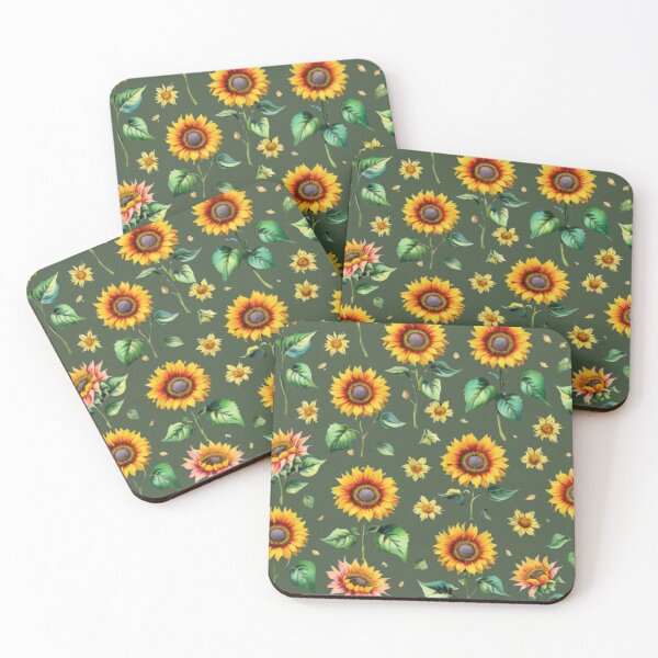 Item preview, style yellow sunflowers designed and sold by Nice-patterns.