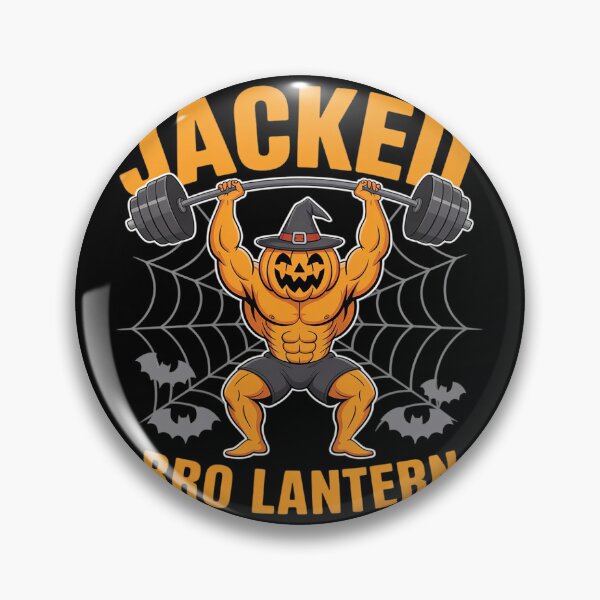 Item preview, Jacked Bro Lantern Halloween Pumpkin Weightlifting Gym  designed and sold by GGrizeldaRivas.