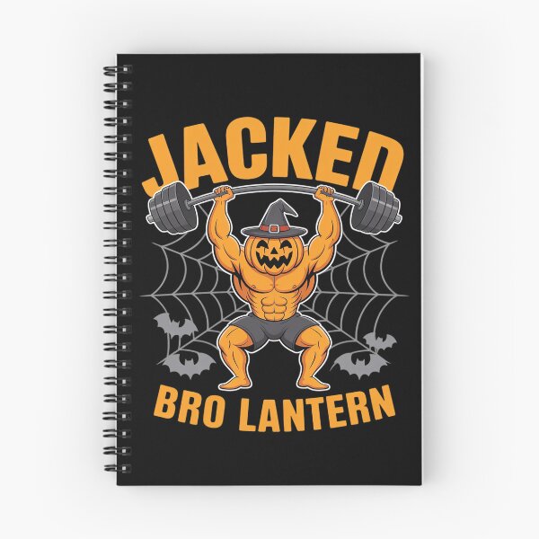 Item preview, Jacked Bro Lantern Halloween Pumpkin Weightlifting Gym  designed and sold by GGrizeldaRivas.