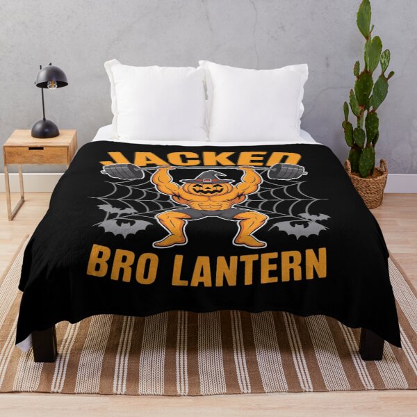 Item preview, Jacked Bro Lantern Halloween Pumpkin Weightlifting Gym designed and sold by GGrizeldaRivas.