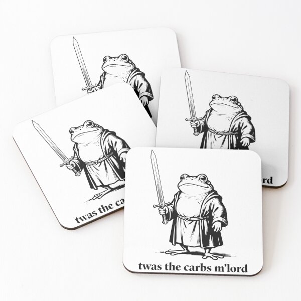 Item preview, Twas The Carbs M Lord - Funny Medieval Frog designed and sold by Jaanussar.