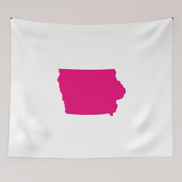 Item preview, Iowa Map Silhouette – Minimal Pink designed and sold by Paper Drip.