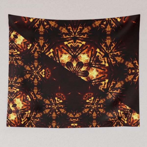 Item preview, Fire Kaleidoscope – Diagonally Divided Artwork / Swiss Artwork Photography designed and sold by Raphael Wolf.