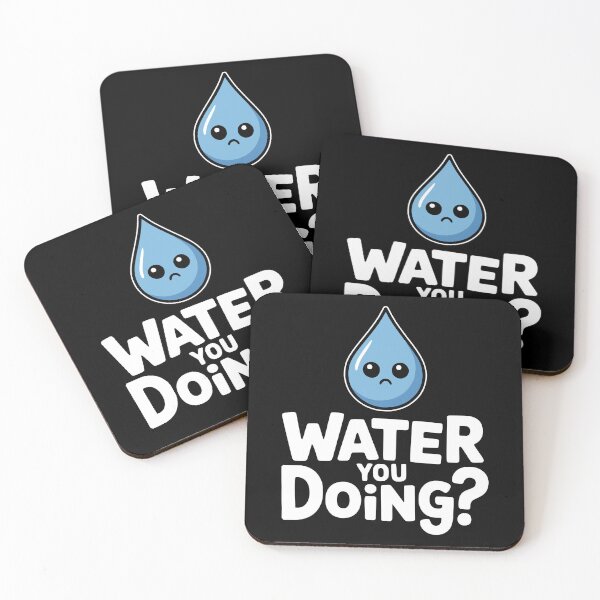 Item preview, Water You Doing? Funny Water Drop Pun designed and sold by PMCreative.