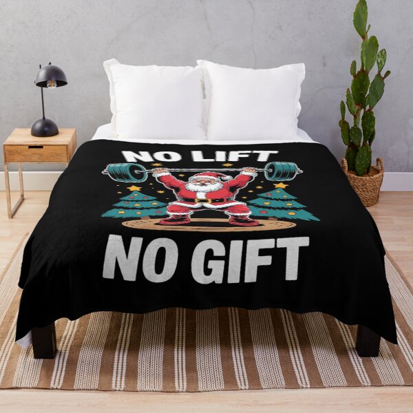 Item preview, No Lift No Santa Claus Christmas Gym Bodybuilding designed and sold by GGrizeldaRivas.