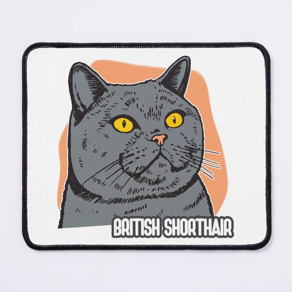 Item preview, Regal Whiskers: British Shorthair in Bold Stylized Glory designed and sold by ForeverPrintsOK.