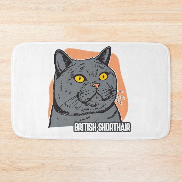 Item preview, Regal Whiskers: British Shorthair in Bold Stylized Glory designed and sold by ForeverPrintsOK.