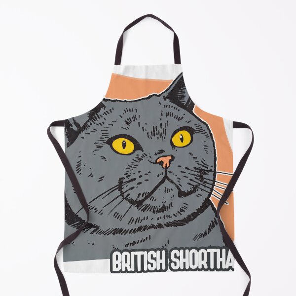 Item preview, Regal Whiskers: British Shorthair in Bold Stylized Glory designed and sold by ForeverPrintsOK.