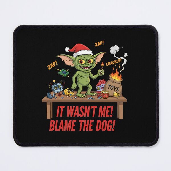 Item preview, Mischievous Christmas Goblin Destroys Toys designed and sold by Silent Watch Threads..