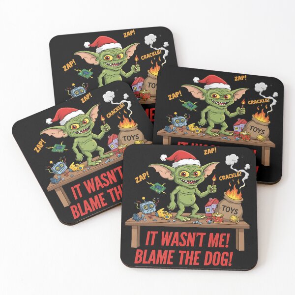 Item preview, Mischievous Christmas Goblin Destroys Toys designed and sold by Silent Watch Threads..