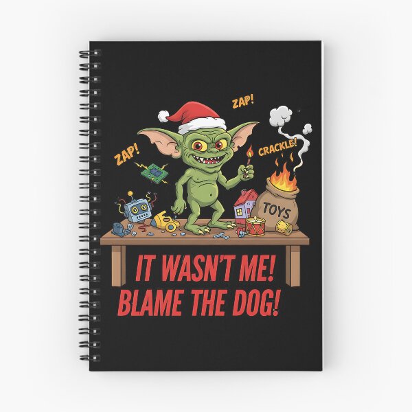 Item preview, Mischievous Christmas Goblin Destroys Toys designed and sold by Silent Watch Threads..