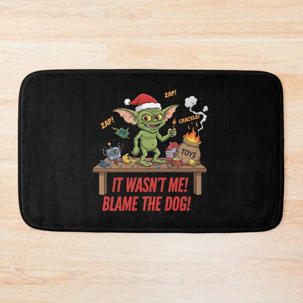 Item preview, Mischievous Christmas Goblin Destroys Toys designed and sold by Silent Watch Threads..