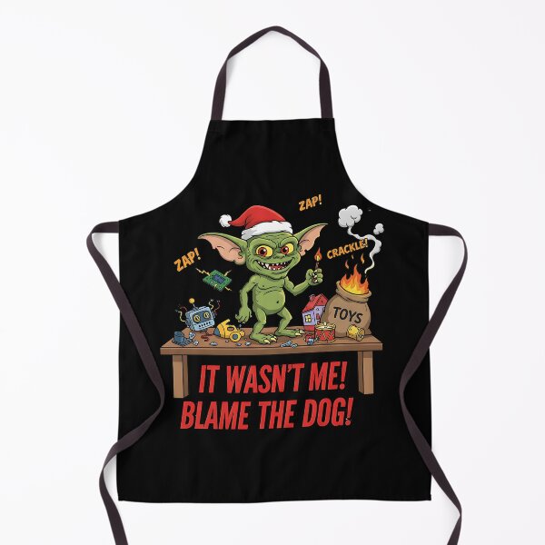 Item preview, Mischievous Christmas Goblin Destroys Toys designed and sold by Silent Watch Threads..