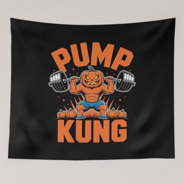 Item preview, Pump a King Halloween Gym Workout Lifting Pumpkin  designed and sold by GGrizeldaRivas.