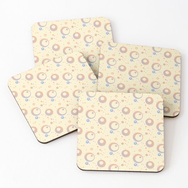 Item preview, Whitish yellow circle dot | White ochre circles dots designed and sold by lausn.