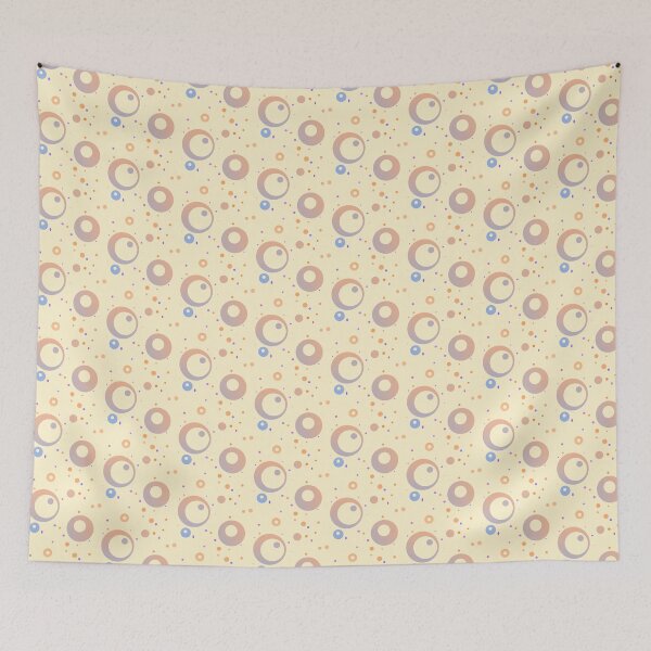 Item preview, Whitish yellow circle dot | White ochre circles dots designed and sold by lausn.