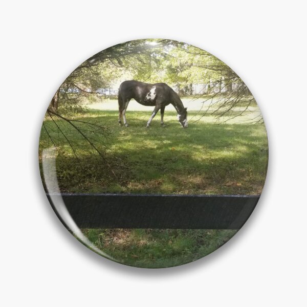 Item preview, Horse Grazing in Morning Light designed and sold by WhyWhisper.