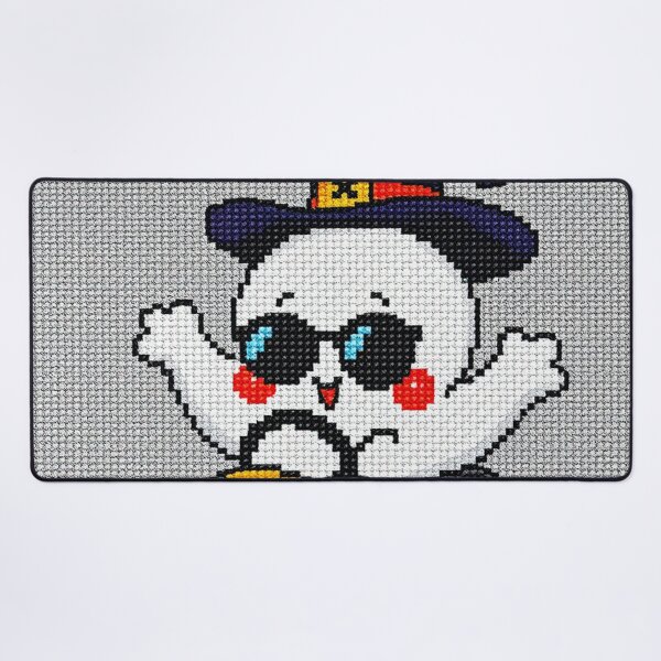 Item preview, Cute Ghost Driving Yellow Car – Cross Stitch Halloween Needlepoint Art, Retro Embroidery Design designed and sold by MiraLumeStudio.