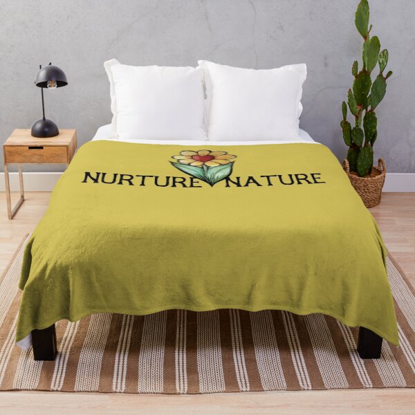 Item preview, Nurture Nature Flower Heart Eco Message Design designed and sold by FrictionMaxxing.