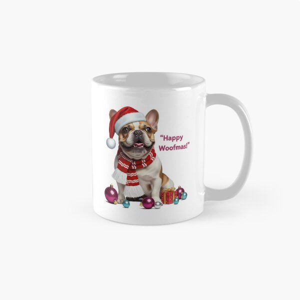 Item preview, Merry Frenchie Christmas Cheer designed and sold by WitWarp.