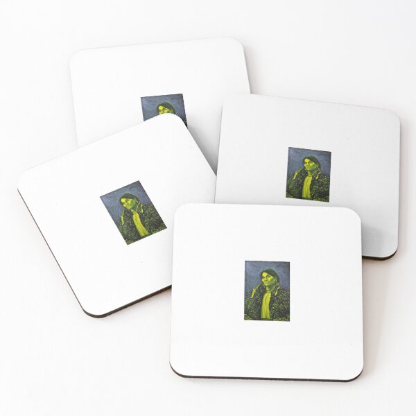 Item preview, green portrait of a woman designed and sold by ukrainianvin.