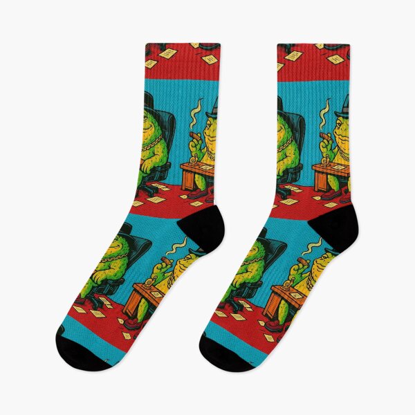 Item preview, Gangster Bullfrog Boss in Pop Art Style designed and sold by Raddoodler.