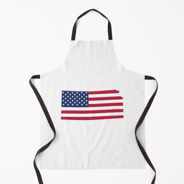Item preview, Kansas USA Flag Silhouette – Stars and Stripes State Outline designed and sold by Paper Drip.