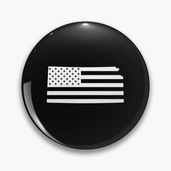 Item preview, Kansas USA Flag Silhouette – Stars and Stripes State Outline designed and sold by Paper Drip.