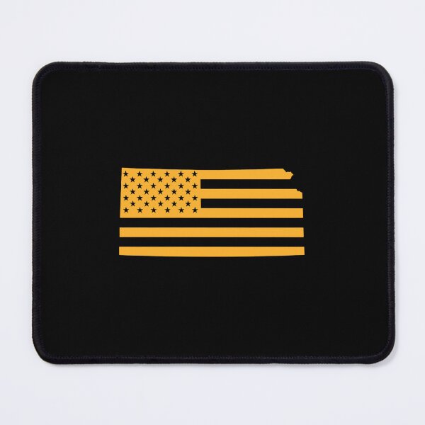 Item preview, Kansas USA Flag Silhouette – Stars and Stripes State Outline designed and sold by Paper Drip.