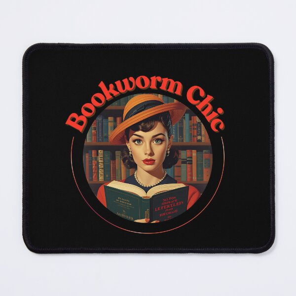 Item preview, Bookworm Vintage Cute Lady Girl Chic designed and sold by Vintage City.