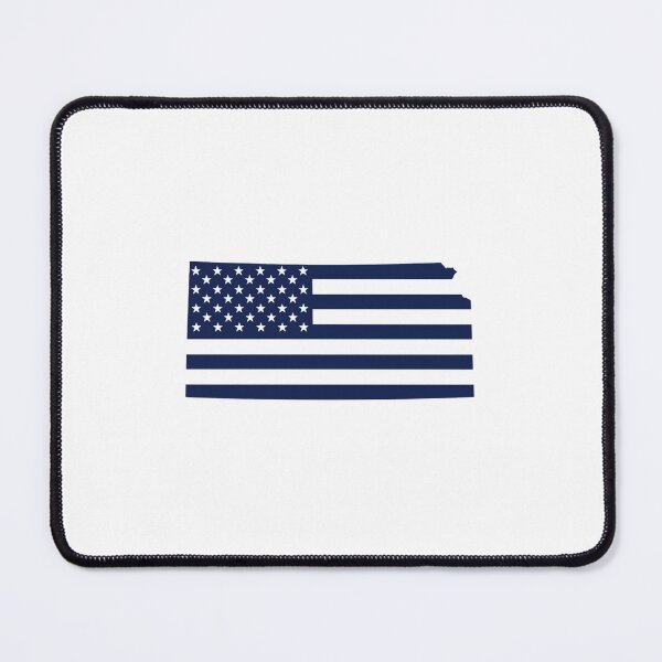 Item preview, Kansas USA Flag Silhouette – Stars and Stripes State Outline designed and sold by Paper Drip.