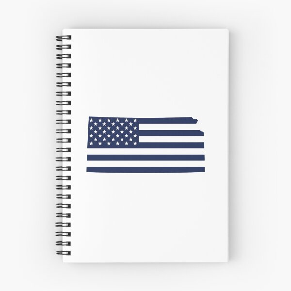 Item preview, Kansas USA Flag Silhouette – Stars and Stripes State Outline designed and sold by Paper Drip.