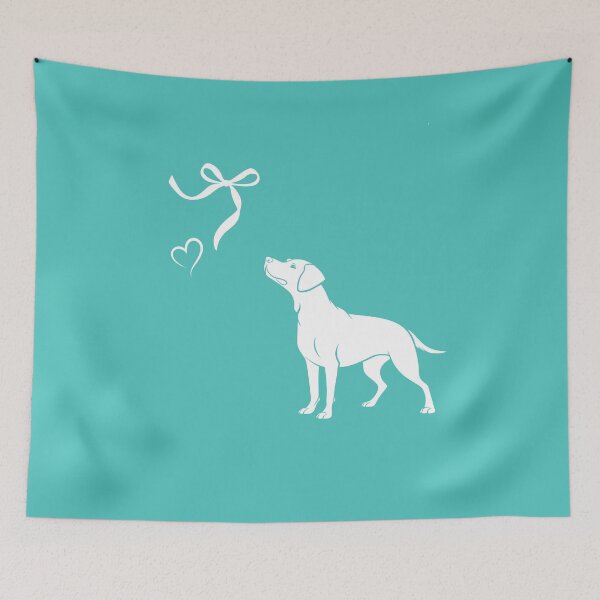 Item preview, Elegant Dog and Ribbon – Minimal Line Art for Dog Lovers designed and sold by TheBeeKindSpace.