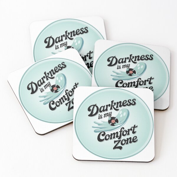 Item preview, Ghost with a Vinyl Record - Darkness Is My Comfort Zone designed and sold by Art-Arcade6.