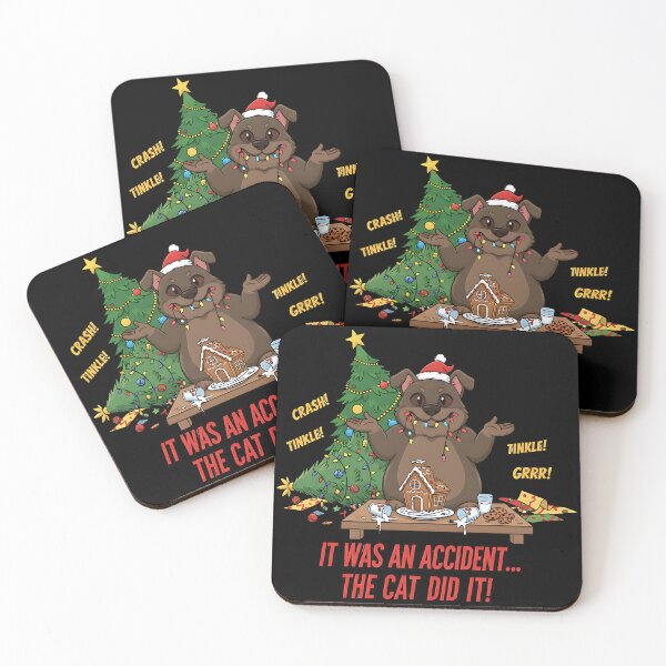 Item preview, Guilty Dog Destroys Christmas Gingerbread House designed and sold by Silent Watch Threads..